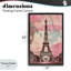 Cadre flottant rose et bleu Parisian Tower, design Creative Studio-2056200477-2056200448