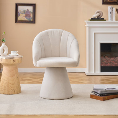 Fauteuil pivotant en Chenille