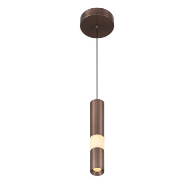 Luminaire suspendu, 11 po, bronze Harlow, albâtre