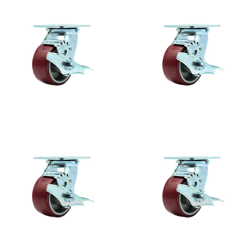 Poly on Aluminum Caster