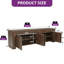 Meuble télé 70 po avec tablettes et portes de rangement, grand centre de divertissement en bois pour téléviseur de 80 po ou moins-131529477-130841436