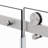 58" - 60" W x 72" H Door Opening Frameless Shower Door-70301796