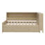Wood Daybed With Storage Shelves And Trundle