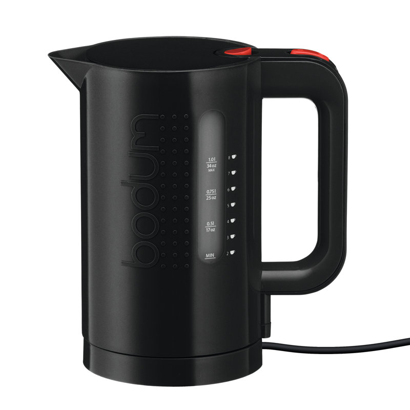 Bouilloire électrique Bodum Bistro, 1,06 pte, Noir