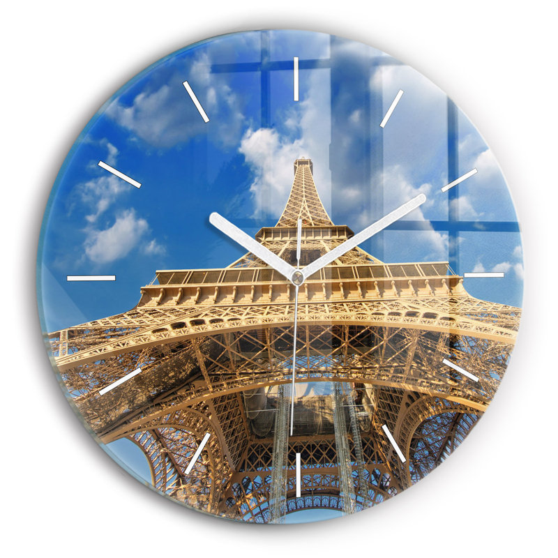 Glass Wall Clock