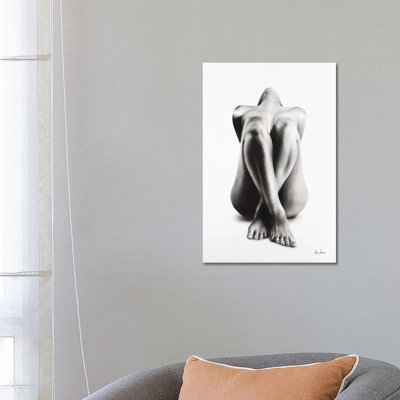 Nude Woman Charcoal Study 63 1 Piece Wrapped Canvas Painting