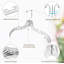 Ensemble de 12 cintres en plastique transparent - Cintres robustes et résistants, taillés en cristal, pour vêtements, chemises, costumes, manteaux et robes