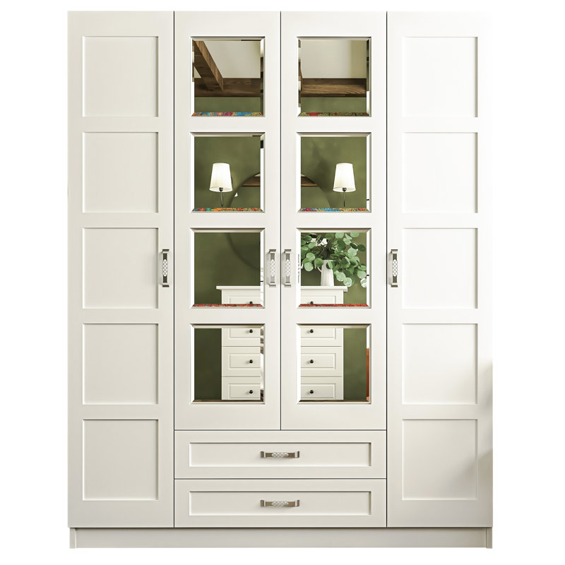 Vanhouten 4 Door Manufactured Wood Wardrobe