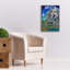  «Elephants For Peace» par Verena Wild, art mural sur toile, 18 po x 26 po