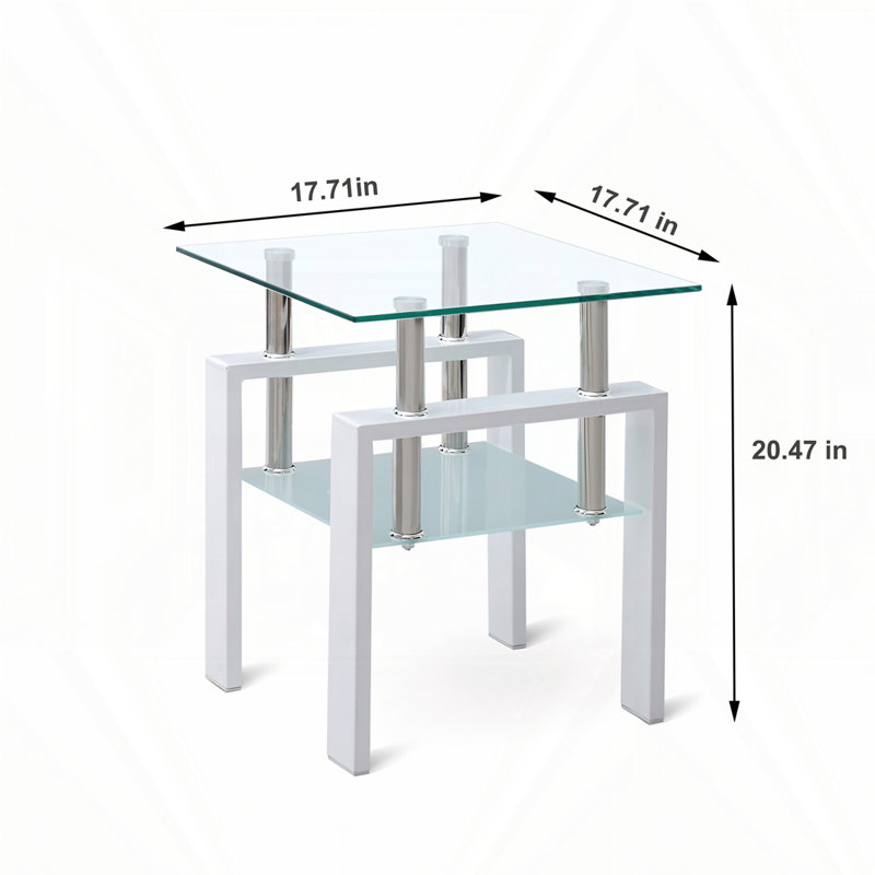 2-Layers Small Table with Storage