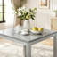 Table carrée à hauteur de comptoir 34,5 pouces avec détails en cristal-796018031