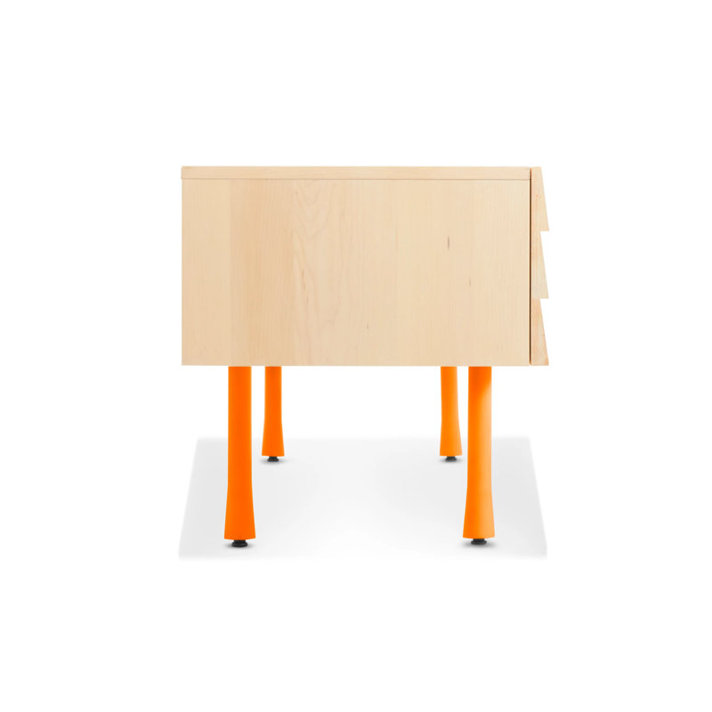 Lap 2 - Drawer Dresser, White/Whitewashed Maple