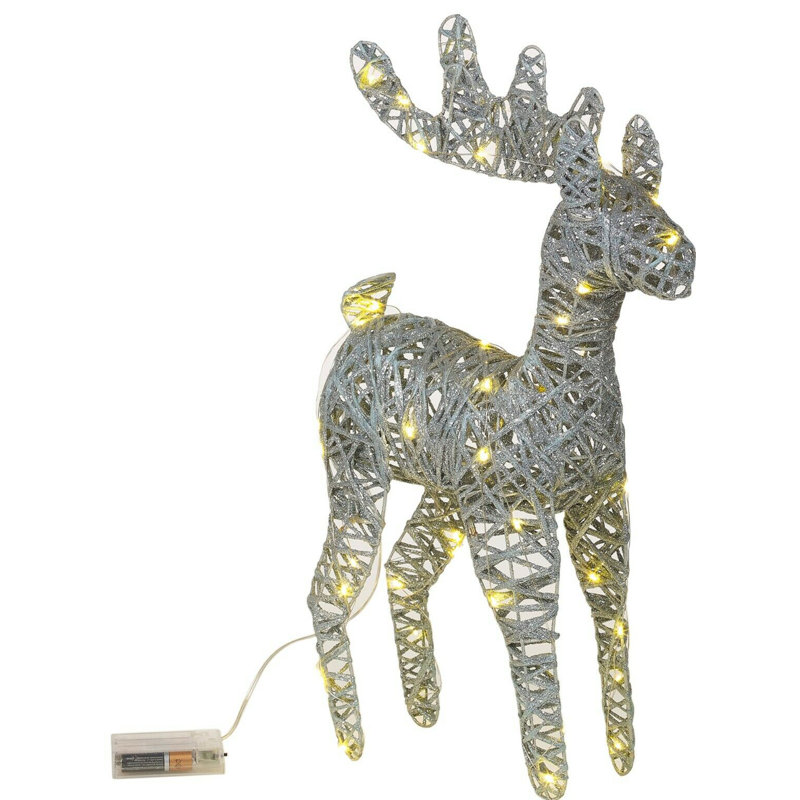 Christmas Figurines & Collectibles, Silver Glitter