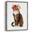 «Flower Crown Cats II», reproduction encadrée - bois massif-1689374212