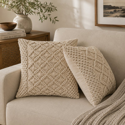 Connorville Geometric Square Cushion