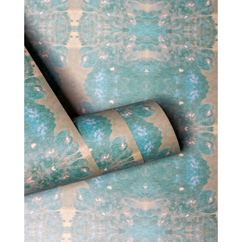 Centerpiece Luxury Wallpaper, Cellulose/Polyester, Juniper