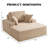 Upholstered Corduroy Sleeper Sofa Bed-1581232303