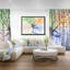 «Four Seasons Tree», reproduction de peinture à l'huile sur toile tendue-26662345