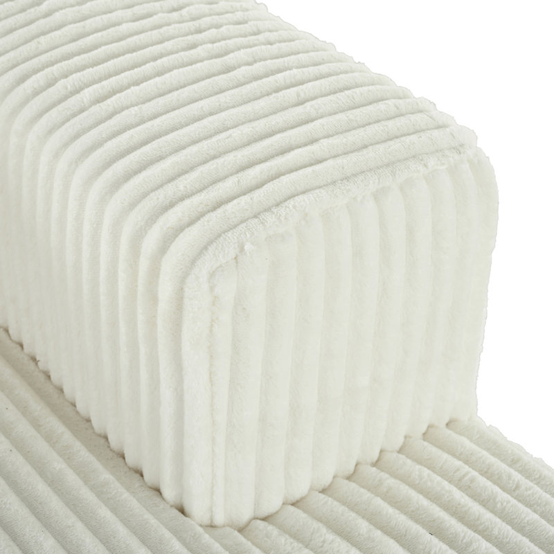 Canapé-lit double en Corduroy avec 2 coussins, parfait pour les salons, les appartements et les bureaux