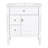 30" Bathroom Vanity With Sink, White Freestanding Bathroom Cabinet With Flip Drawer & Adjustable Shelf, Solid Rubberwood Frame, MDF Panels & Metal Handles-796840109-796840082