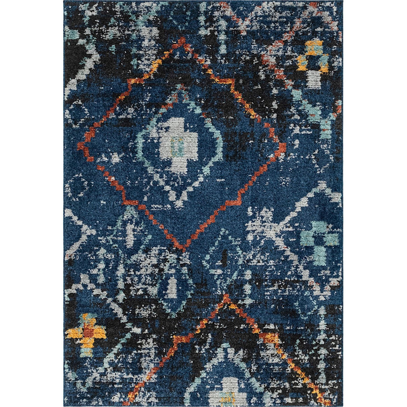 Victorville Abstract Indoor Rug, Rectangle 4' x 6'