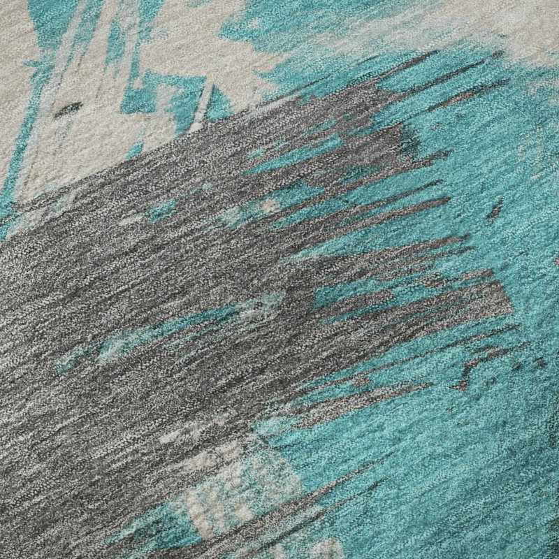 Premium Machine Washable Varroville AMF1711 Modern Rug, Rectangle 9' x 12'