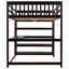 Lit mezzanine avec tablettes de rangement et bureau sous le lit-364992006-364992005