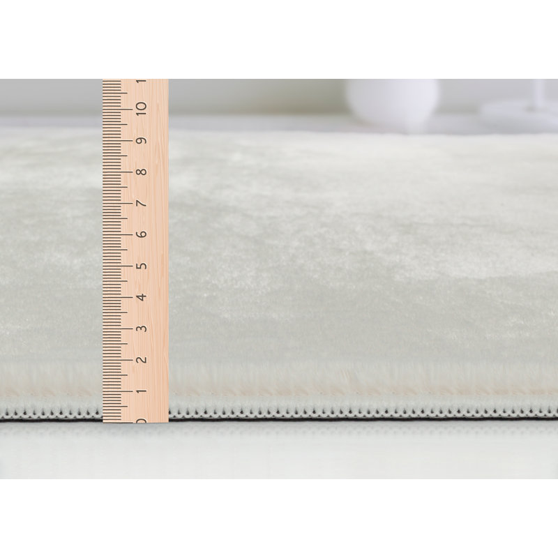 Schnabel Solid Colour Area Rug, Rectangular 117 x 160cm