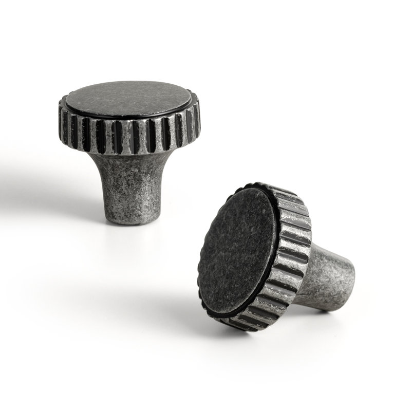 1.18" Diameter Creative Anti-Slip Knob, Weathered Nickel