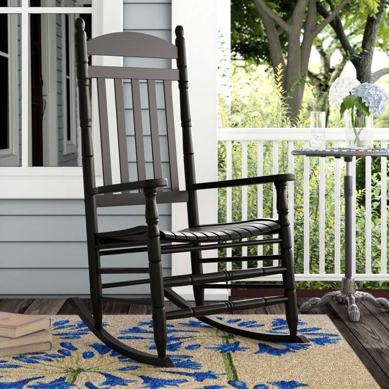 Chaise berçante , Bleu