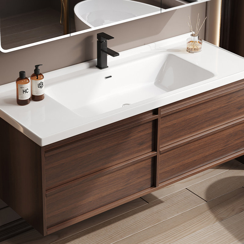 American style retro simple bathroom cabinet
