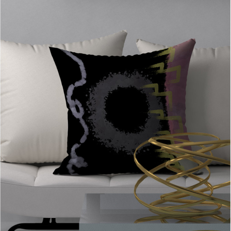  Housse et insert de coussin carré Glowing Wealth, 18" x 18"