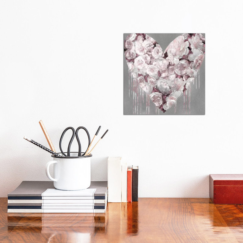 Big Hearted Flowers II by Lindsay Rodgers - Wrapped Canvas Print, 30.48 cm H x 30.48 cm W