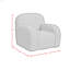 Fauteuil pivotant en plumes de couleur chocolat-376000547