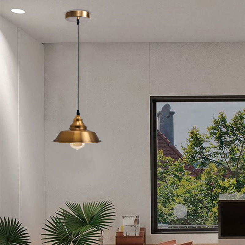 Zakaria 1 - Light Single Pendant, Yellow Brass/Black/White, Yellow Brass/White, Yellow Brass/Black/White