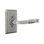 San Carlos Flat Passage (Hall & Closet) Door Lever with Rectangle Rosette