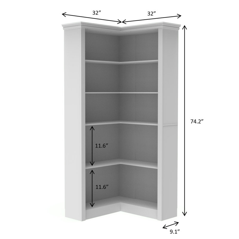 Corner bookshelf