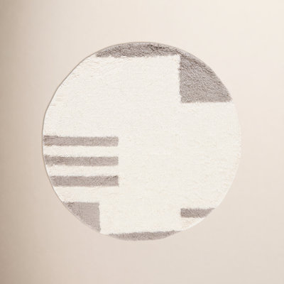 Beamer Gray Ivory Hand-Woven Flatweave Rug