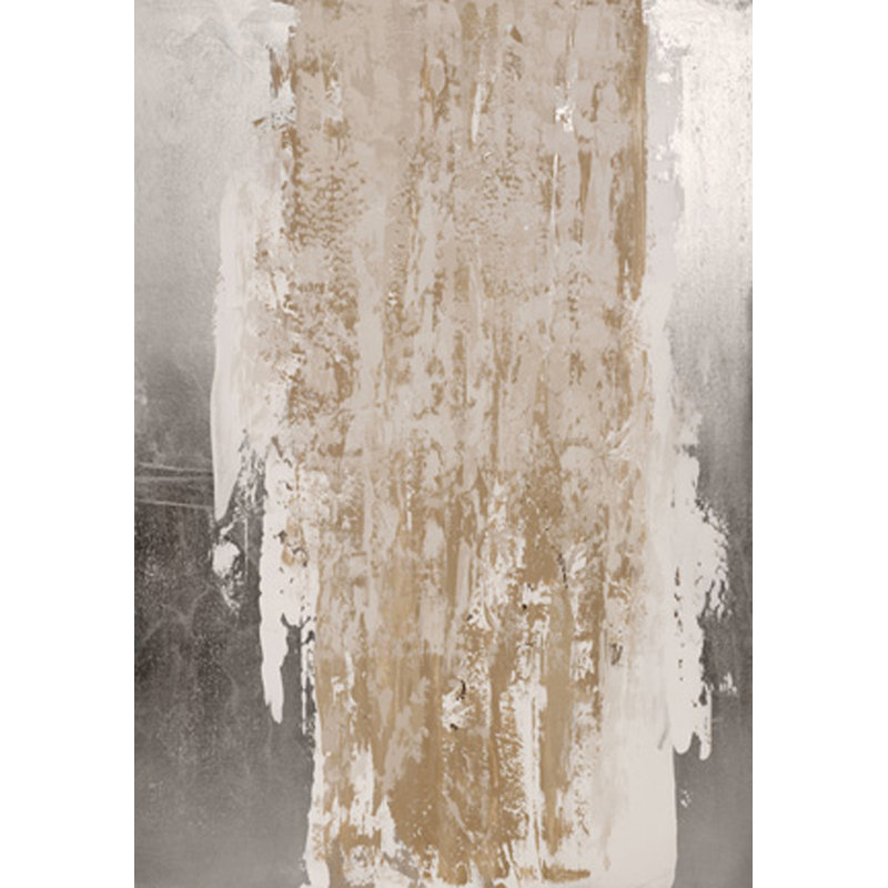 Chute d'argent - peinture sur bois sans cadre