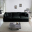 Canapé modulaire confortable à assise profonde modulaire réversible et confortable à 6 places avec 3 repose-pieds, 3 coussins décoratifs et 2 coussins d'accoudoirs