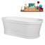 Baignoire autoportante et plateau 65 "avec drain interne Streamline-101697609