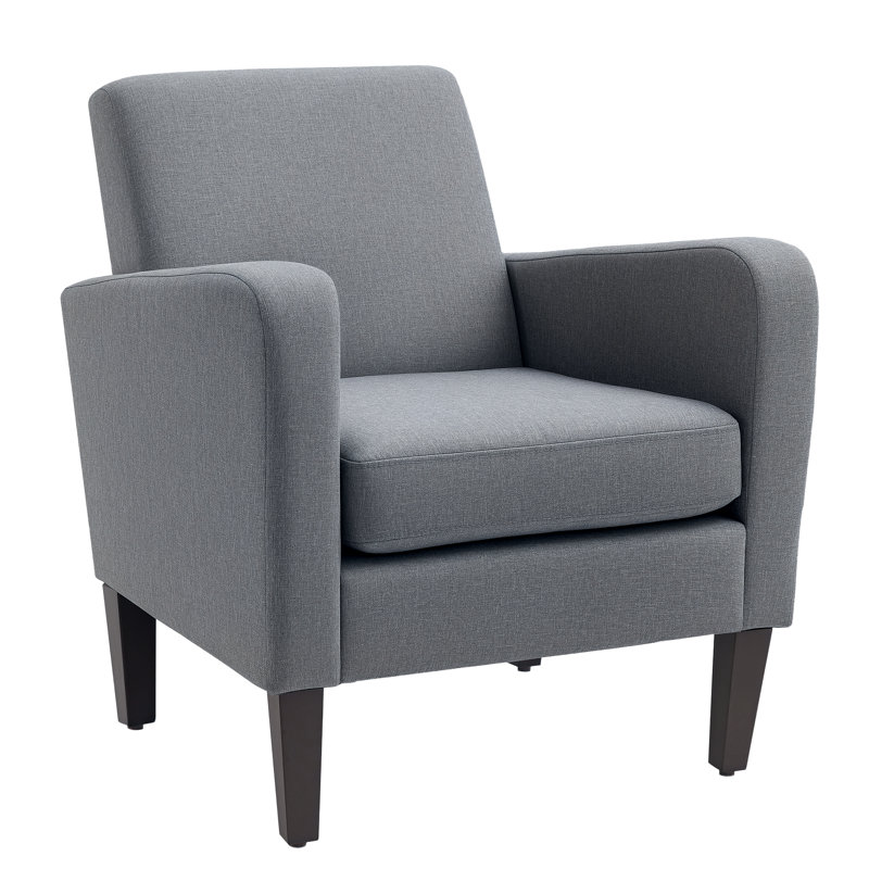 Brookview Upholstered Armchair, Grey Linen