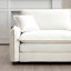 Canapé modulaire Mid-Century 3 places avec 2 accoudoirs et 3 coussins décoratifs, tissu en velours côtelé beige-1855392759