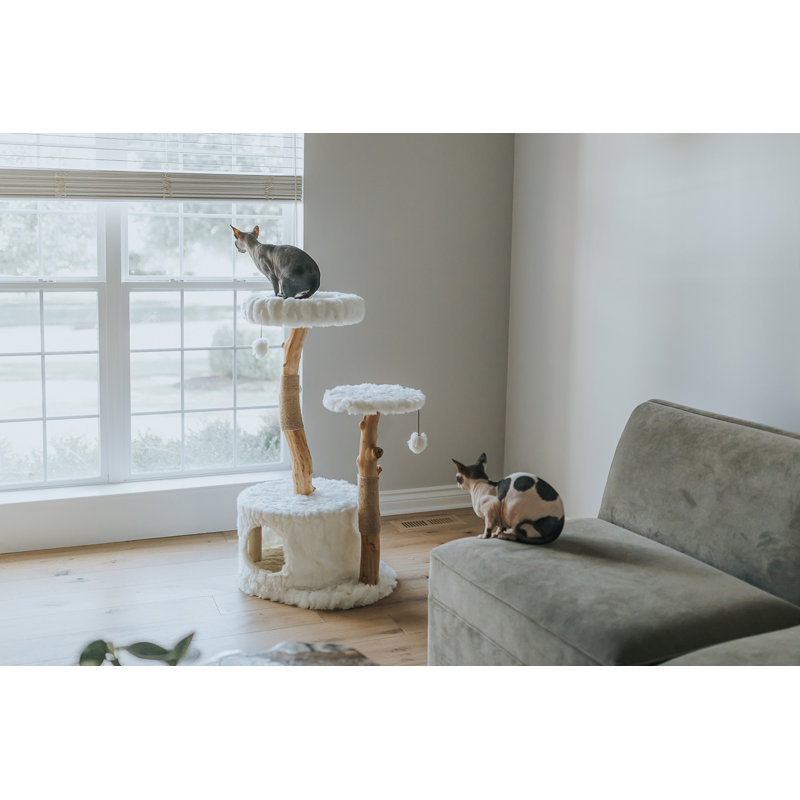 Seeber 43'' H Cat Tree, Alpine White