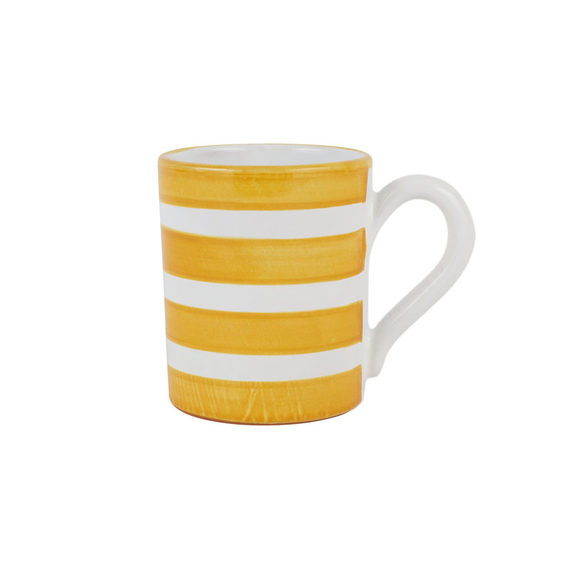 Grande tasse à café en terre cuite AmalFitana, Jaune