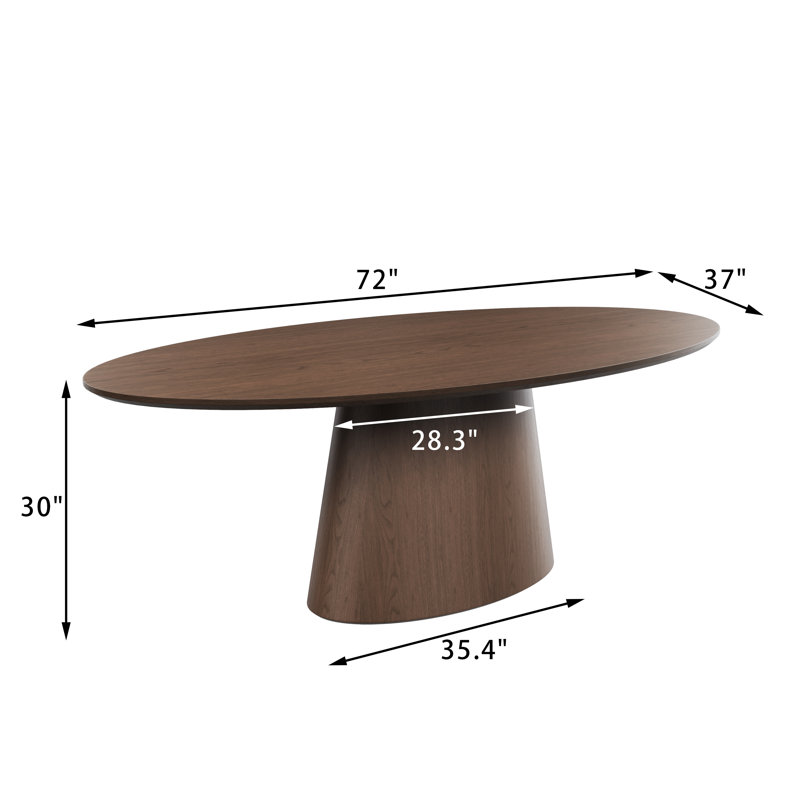 Table de salle à manger Chynthia, Noyer