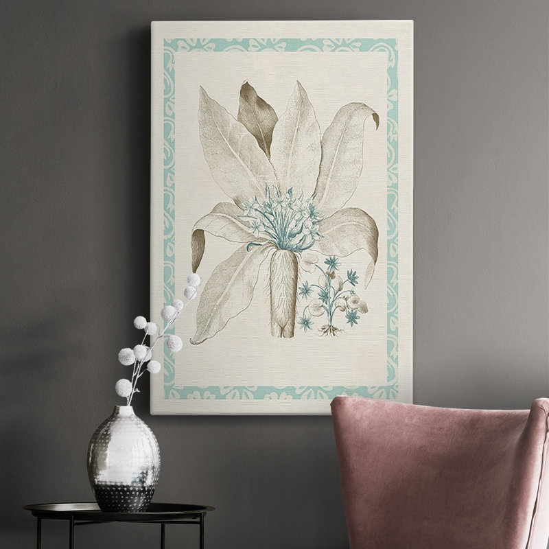 Saule bleu Besler V sur toile, H 18 po x l 12 po x P 1 po