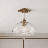 Lani 1-Light Ceiling Light in Natural Brass-1485499157