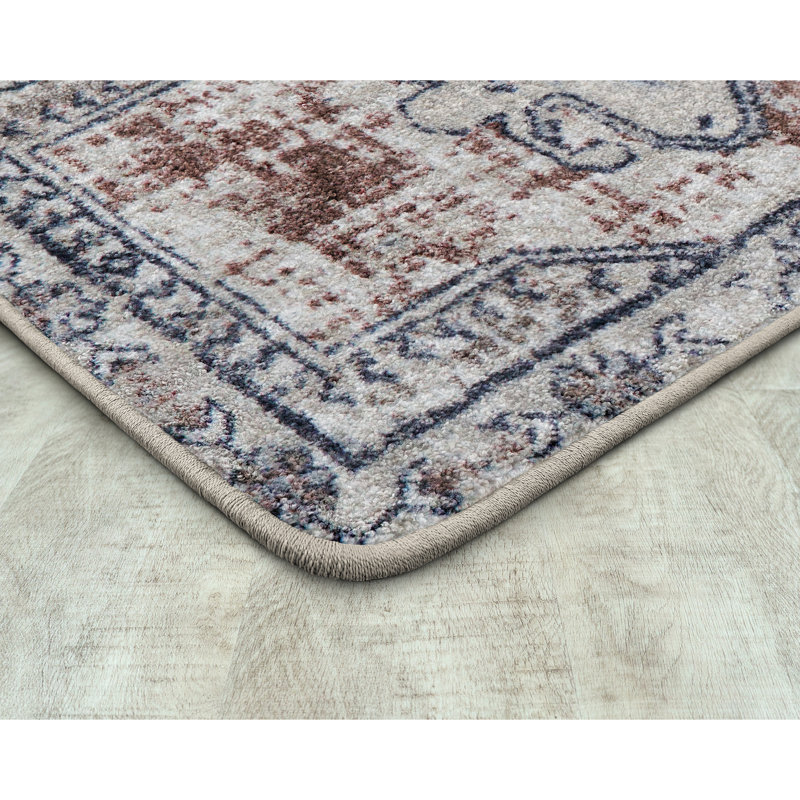 Tapis couleur terre cuite Canyon, Tapis de couloir 2 pi 1 po x 7 pi 8 po