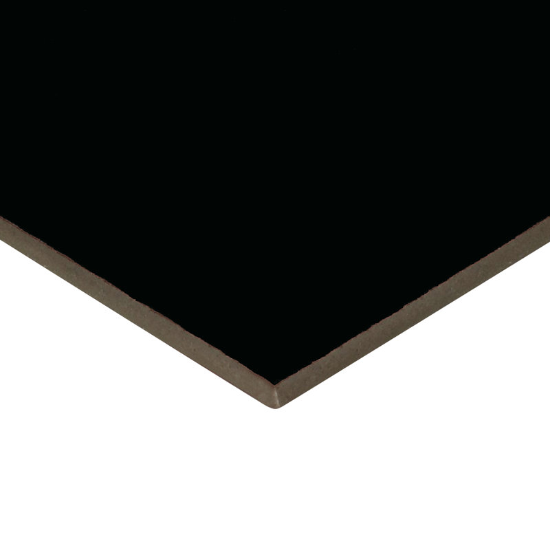 Itona Tile 2'' x 8'' Semi-Gloss Ceramic Tile in Black